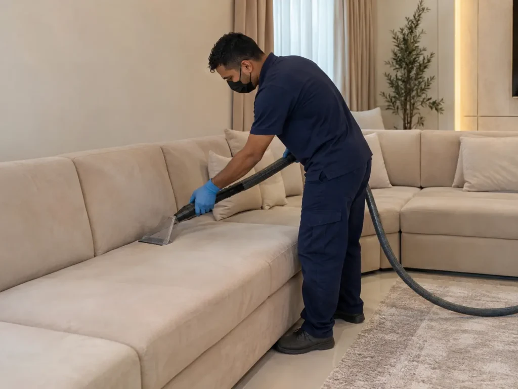 تنظيف وشفط الرطوبة من مجلس مودرن بعد معالجة البقع تنظيف وشفط الرطوبة من مجلس مودرن بعد معالجة البقع