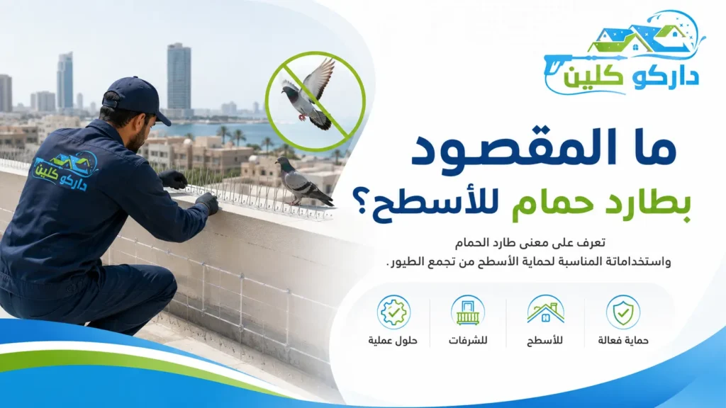 ما المقصود بطارد حمام للأسطح؟ مسامير وأشواك طارد الحمام على حواف السطح