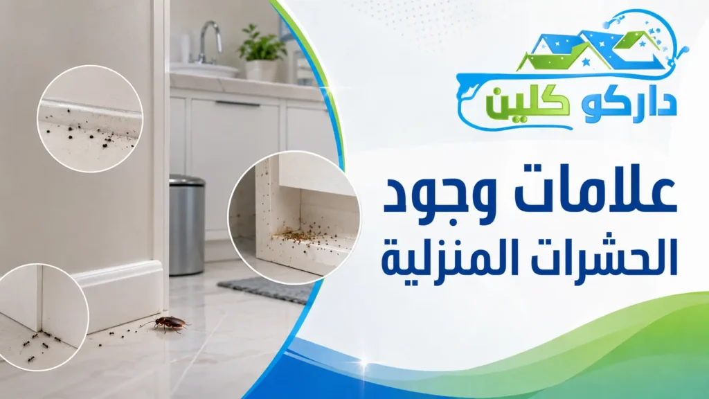 علامات وجود الحشرات المنزلية
