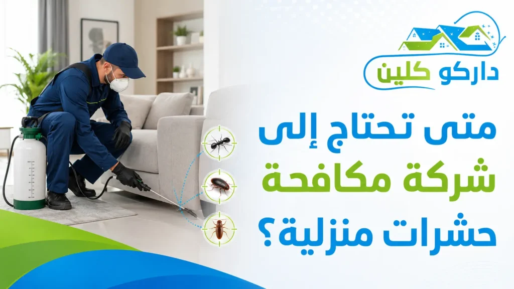 متى تحتاج إلى شركة مكافحة حشرات منزلية؟