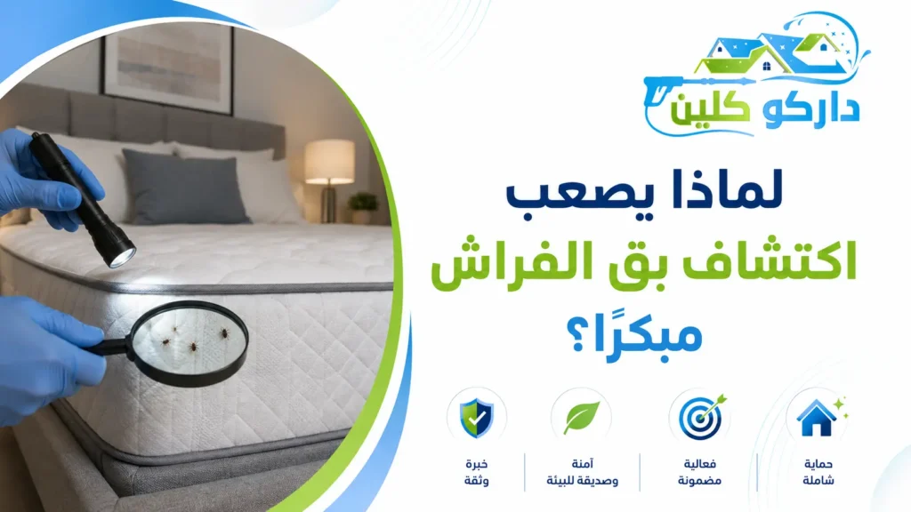 لماذا يصعب اكتشاف بق الفراش مبكرًا؟ لماذا يصعب اكتشاف بق الفراش مبكرًا؟