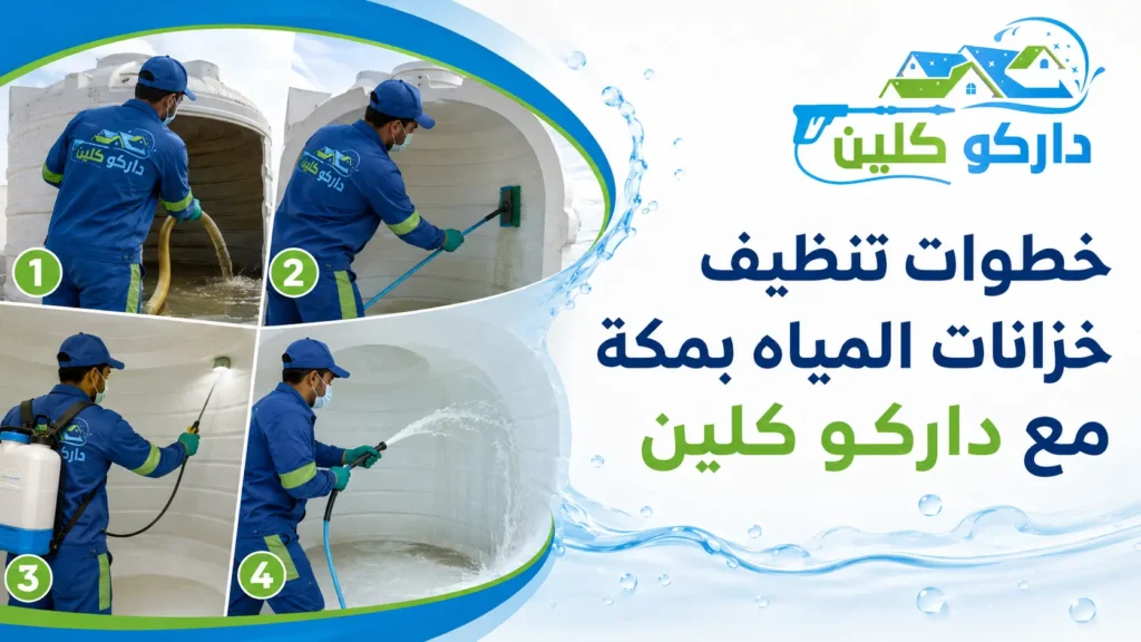 خطوات تنظيف خزانات المياه بمكة مع داركو كلين