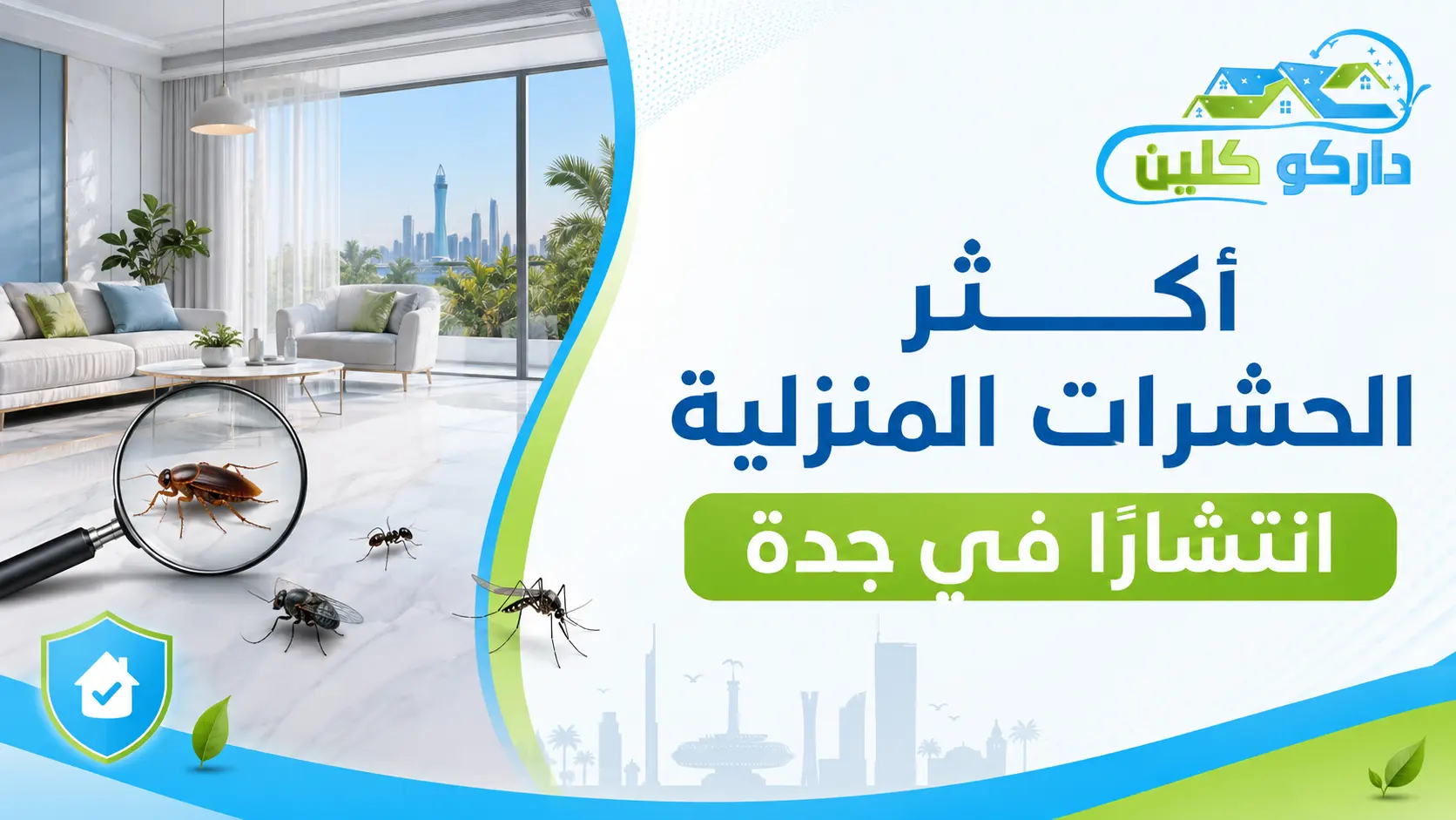 أكثر الحشرات المنزلية انتشارًا في جدة