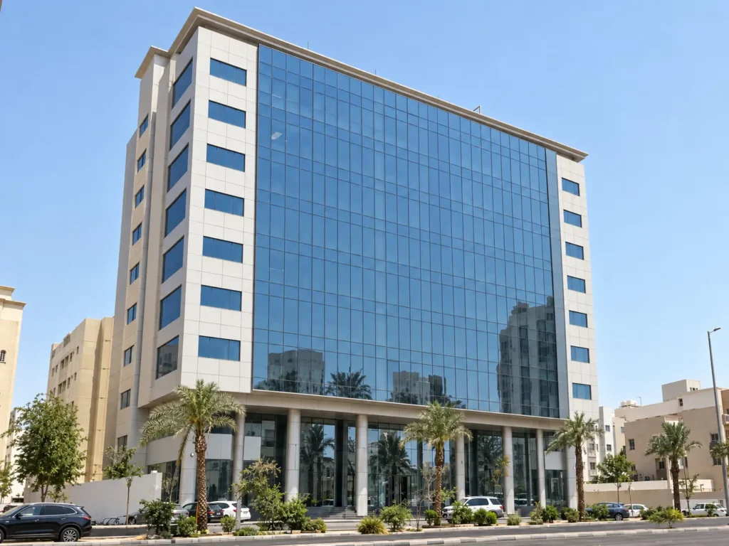واجهة مبنى زجاجية نظيفة بعد الانتهاء من أعمال التنظيف واجهة مبنى زجاجية نظيفة بعد الانتهاء من أعمال التنظيف