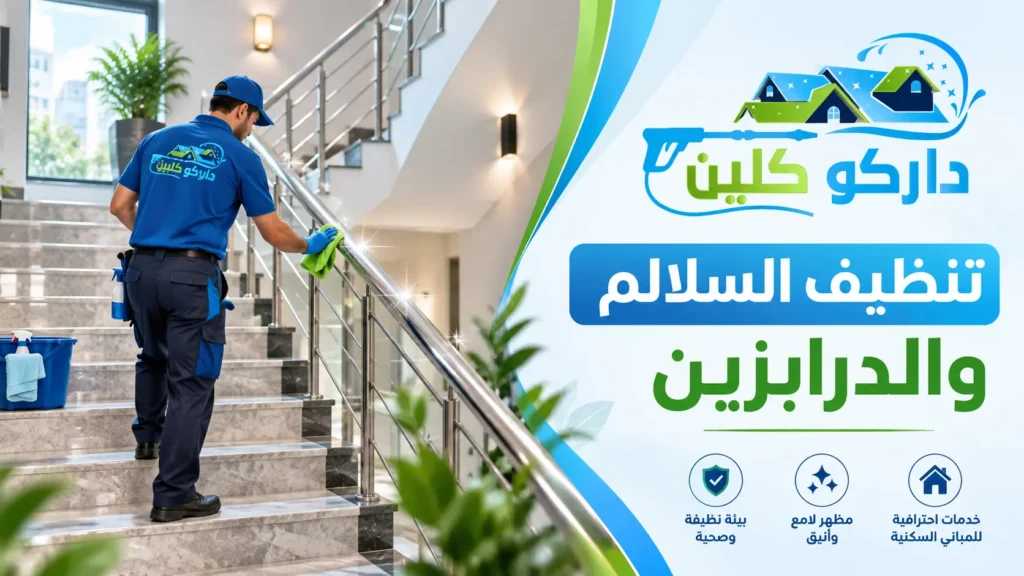 تنظيف السلالم والدرابزين تنظيف السلالم والدرابزين